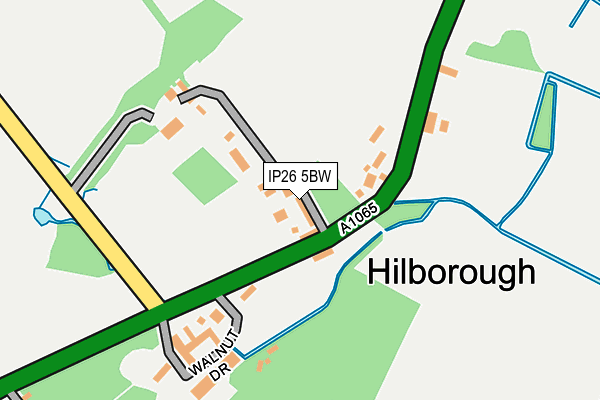 IP26 5BW map - OS OpenMap – Local (Ordnance Survey)