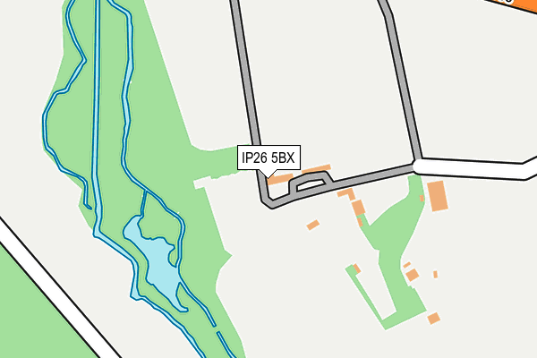 IP26 5BX map - OS OpenMap – Local (Ordnance Survey)