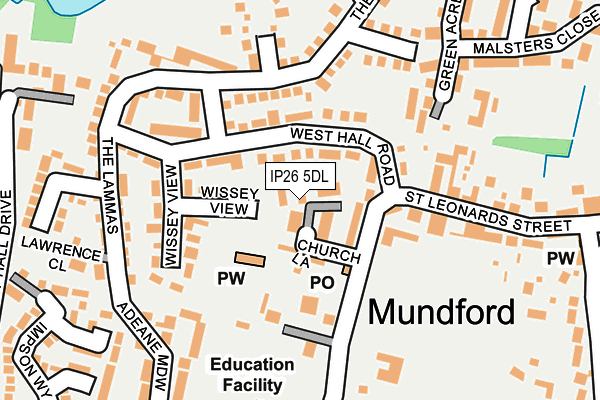 IP26 5DL map - OS OpenMap – Local (Ordnance Survey)