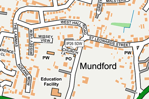 IP26 5DW map - OS OpenMap – Local (Ordnance Survey)