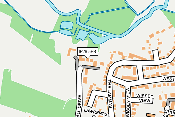 IP26 5EB map - OS OpenMap – Local (Ordnance Survey)