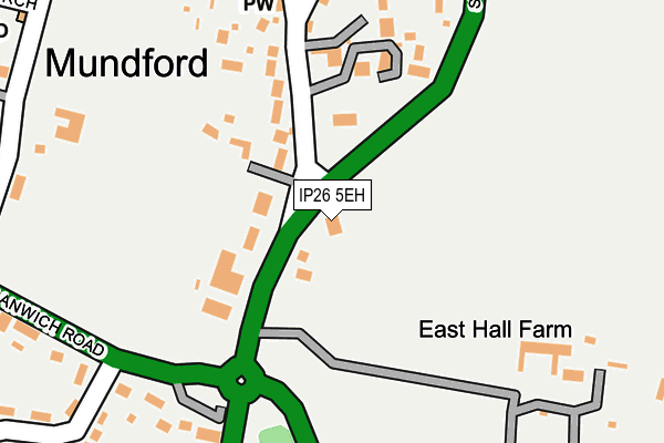 IP26 5EH map - OS OpenMap – Local (Ordnance Survey)