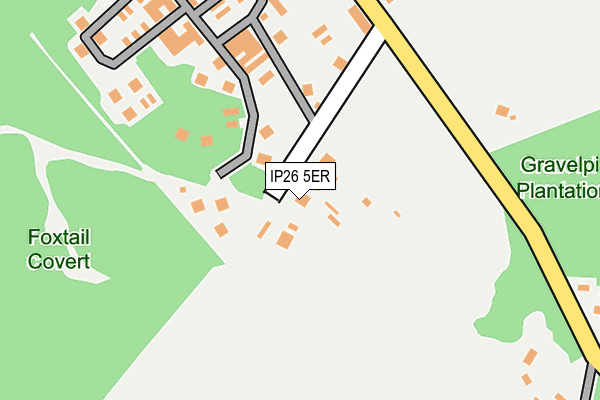 IP26 5ER map - OS OpenMap – Local (Ordnance Survey)