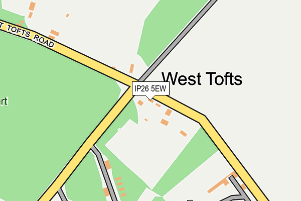 IP26 5EW map - OS OpenMap – Local (Ordnance Survey)