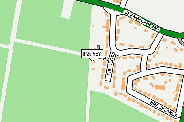IP26 5EY map - OS OpenMap – Local (Ordnance Survey)