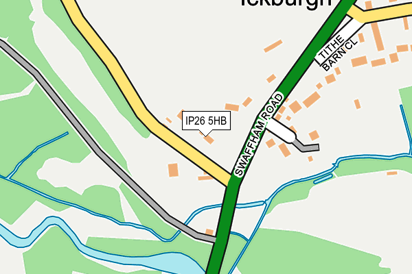 IP26 5HB map - OS OpenMap – Local (Ordnance Survey)