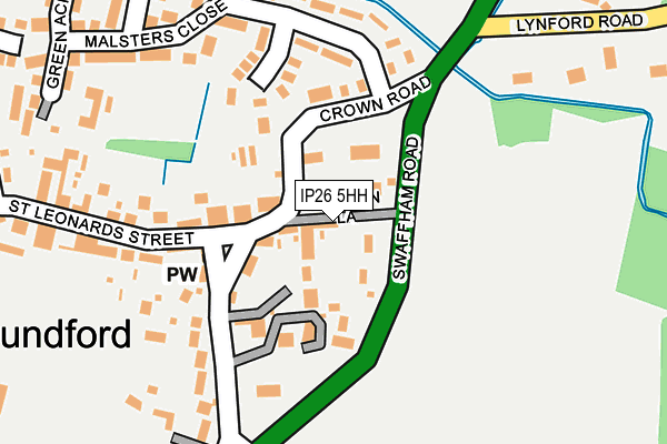 IP26 5HH map - OS OpenMap – Local (Ordnance Survey)