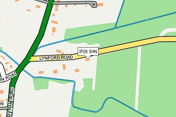 IP26 5HN map - OS OpenMap – Local (Ordnance Survey)