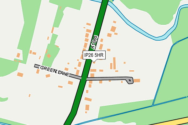 IP26 5HR map - OS OpenMap – Local (Ordnance Survey)