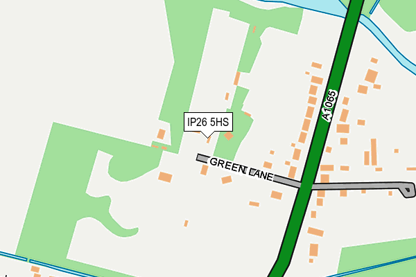 IP26 5HS map - OS OpenMap – Local (Ordnance Survey)