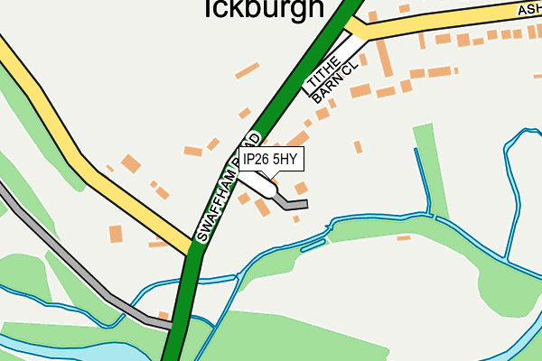 IP26 5HY map - OS OpenMap – Local (Ordnance Survey)