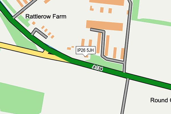 IP26 5JH map - OS OpenMap – Local (Ordnance Survey)