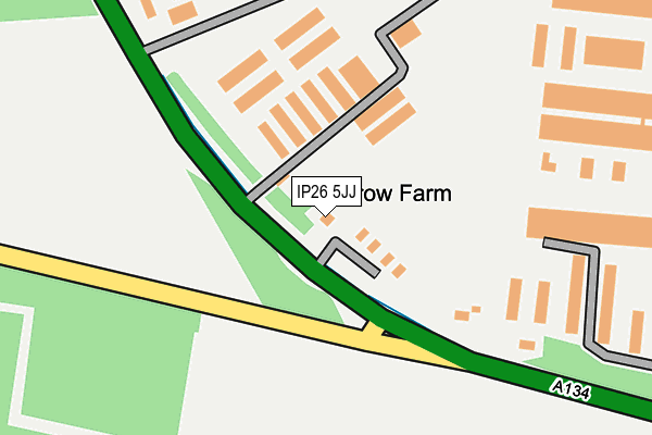 IP26 5JJ map - OS OpenMap – Local (Ordnance Survey)