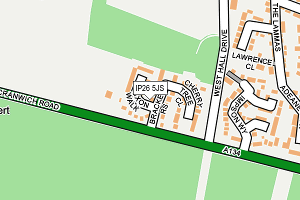 IP26 5JS map - OS OpenMap – Local (Ordnance Survey)