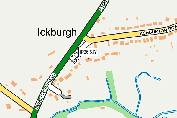 IP26 5JY map - OS OpenMap – Local (Ordnance Survey)