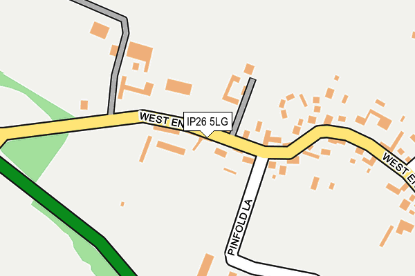 IP26 5LG map - OS OpenMap – Local (Ordnance Survey)