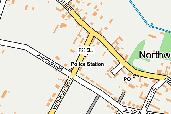 IP26 5LJ map - OS OpenMap – Local (Ordnance Survey)