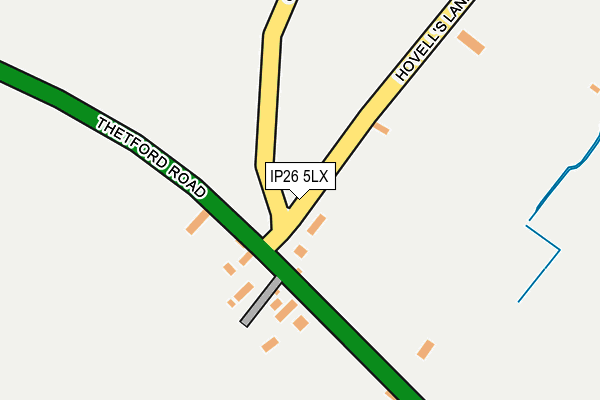 IP26 5LX map - OS OpenMap – Local (Ordnance Survey)