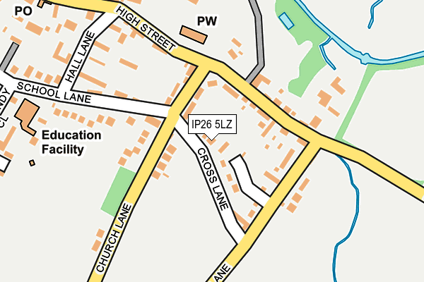 IP26 5LZ map - OS OpenMap – Local (Ordnance Survey)
