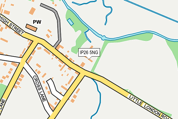 IP26 5NG map - OS OpenMap – Local (Ordnance Survey)