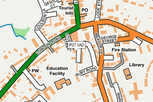 IP27 0AD map - OS OpenMap – Local (Ordnance Survey)