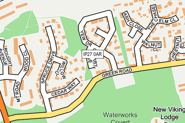 IP27 0AR map - OS OpenMap – Local (Ordnance Survey)