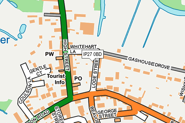 IP27 0BD map - OS OpenMap – Local (Ordnance Survey)