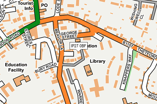 IP27 0BF map - OS OpenMap – Local (Ordnance Survey)