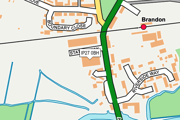 IP27 0BH map - OS OpenMap – Local (Ordnance Survey)