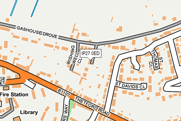 IP27 0ED map - OS OpenMap – Local (Ordnance Survey)