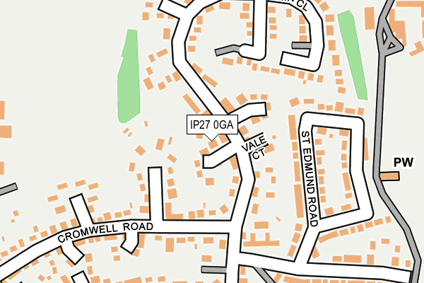 IP27 0GA map - OS OpenMap – Local (Ordnance Survey)