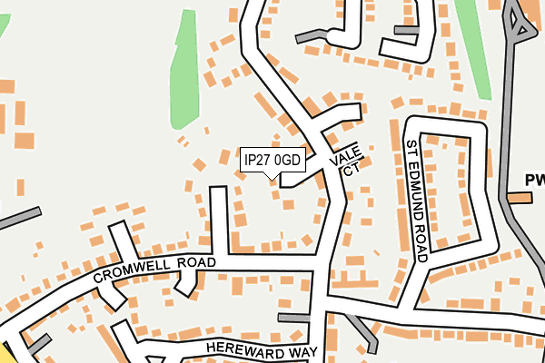 IP27 0GD map - OS OpenMap – Local (Ordnance Survey)