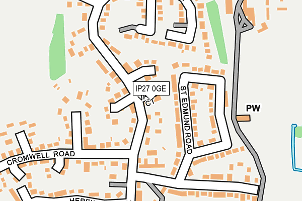 IP27 0GE map - OS OpenMap – Local (Ordnance Survey)