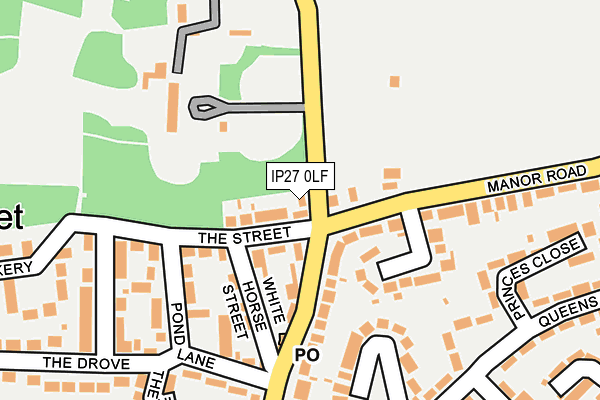 IP27 0LF map - OS OpenMap – Local (Ordnance Survey)