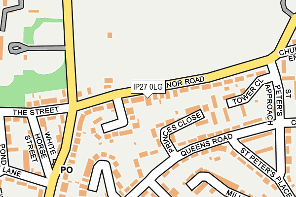 IP27 0LG map - OS OpenMap – Local (Ordnance Survey)
