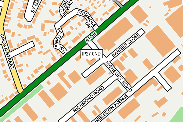 IP27 0ND map - OS OpenMap – Local (Ordnance Survey)