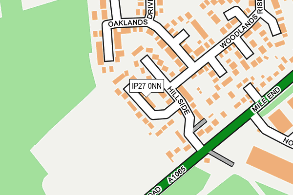 IP27 0NN map - OS OpenMap – Local (Ordnance Survey)