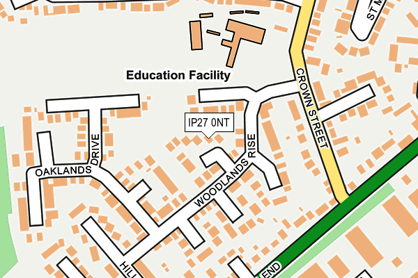 IP27 0NT map - OS OpenMap – Local (Ordnance Survey)