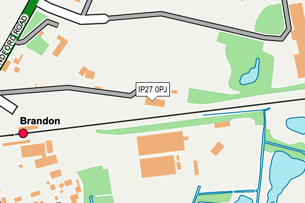 IP27 0PJ map - OS OpenMap – Local (Ordnance Survey)