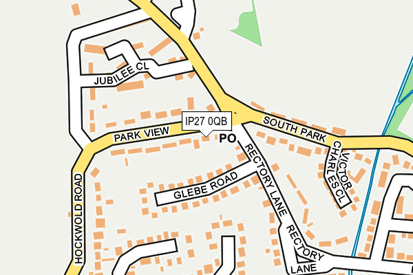 IP27 0QB map - OS OpenMap – Local (Ordnance Survey)
