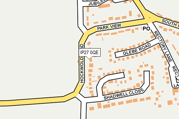 IP27 0QE map - OS OpenMap – Local (Ordnance Survey)