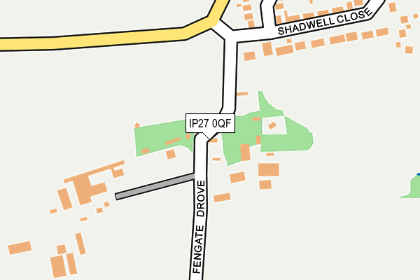 IP27 0QF map - OS OpenMap – Local (Ordnance Survey)