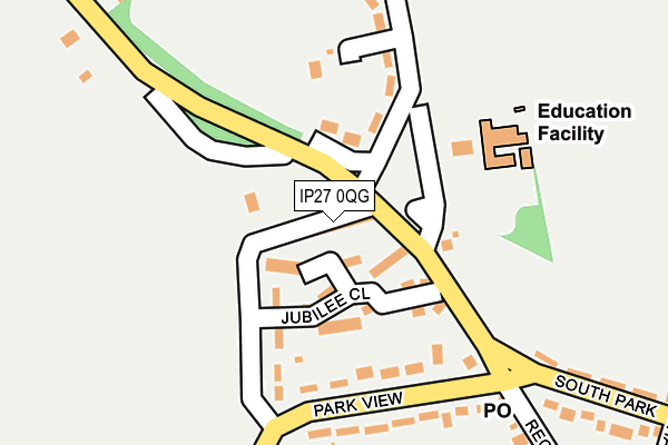 IP27 0QG map - OS OpenMap – Local (Ordnance Survey)