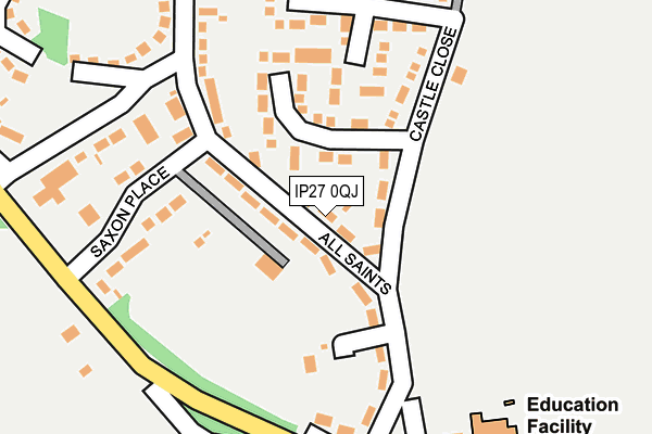 IP27 0QJ map - OS OpenMap – Local (Ordnance Survey)