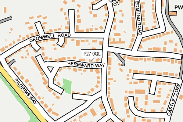 IP27 0QL map - OS OpenMap – Local (Ordnance Survey)