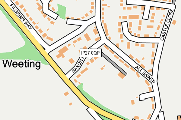 IP27 0QP map - OS OpenMap – Local (Ordnance Survey)