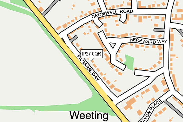 IP27 0QR map - OS OpenMap – Local (Ordnance Survey)