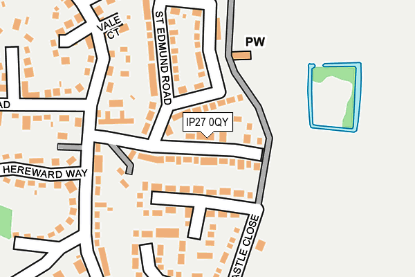 IP27 0QY map - OS OpenMap – Local (Ordnance Survey)