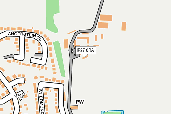 IP27 0RA map - OS OpenMap – Local (Ordnance Survey)