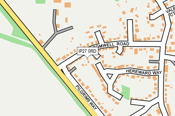 IP27 0RD map - OS OpenMap – Local (Ordnance Survey)